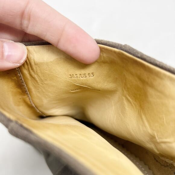 [Rag & Bone] Distressed Brown Newbury Leather Chunky Heel Ankle Boots Sz US 9.5 - Picture 11 of 12